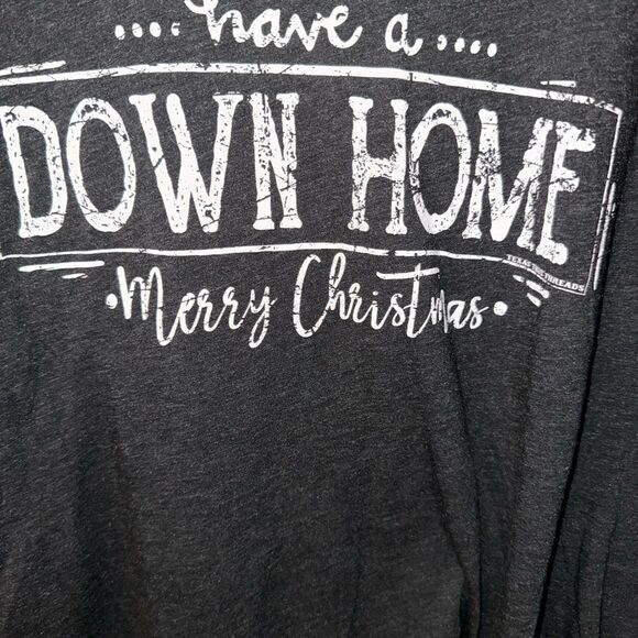 TEXAS TRUE BRAND WOMENS CHRISTMAS T SHIRT - Picture 2 of 3